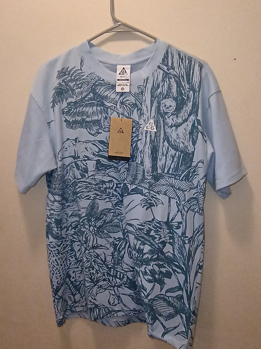 Nike ACG DriFit Light Armory Blue Crewneck T-Shirt Tee HJ0882-440 - NWT Small